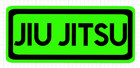 Martial Arts Jiu Jitsu Rectangle Waterproof Vinyl Sticker 