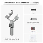 Zhiyun Smooth 5e 3-axis Handheld Gimbal Stabilizer 2500ma 20h Active For Phone