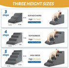 Dog Steps For Bed  4-step Dog Stairs Ramp For Small Dogs And Cats  Indoor Non-sl