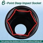 1 2  Deep Impact Socket Set Drive Long Reach Thin Wall Metric Sockets 10mm-24mm