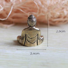 2 Pcs Mini Statue Brass Sakyamuni Buddha Ornaments Creative Home Office Decorati