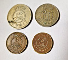 Kuwait 4 Mixed Coin Collectables-vintage Rare