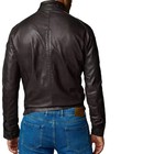 Lambskin Classic Mens Black Leather Biker Moto Soft Bomber Jacket Wearfit Winter