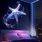 Led Usb Night Light Projector 6 Patterns Whale Butterfly Starfish Gift