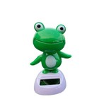 Solar Dancing Cute Green Shaking Head Figure Toys Funny Solar Powered Dancing