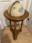 Gorgeous Vtg World Globe With Wooden Stand