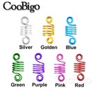 50x Spiral Braid Dread Dreadlock Hair Spring Beads Cuffs Clips Jewelry Part
