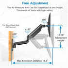 Single Monitor Wall Mount For 13 To 32 Inch Computer Screen   Monitor Wall Mount