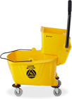 Dryser Commercial Mop Bucket With Side Press Wringer  26 Quart  Yellow