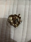 Gold Tone Flower Brooch Pin No Stone Flowers   Plants Theme Pre-owned