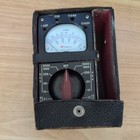 Vintage Triplett Model 666-r Multimeter With Leather Case   Manual Untested