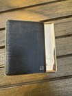 Dunhill Vintage Cigarette Leather W  Gold Case