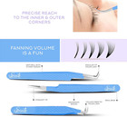 Lash Tweezers For Eyelash Extensions  Pack Of 5 Blue     Lash Extension Tweezers S