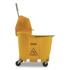 Carlisle 4690404 35 Qt Omnifit Mop Bucket With Down Press Wringer - Yellow New