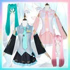 Vocaloid Hatsune Miku Anime Uniform Cosplay Costume Autumn winter Party Full Set