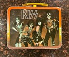 Kiss 1977 Rare Vintage Aucoin Lunch Box  thermos Trading Cards   Paul Mego Doll 