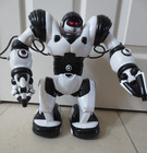 Vtg 2004 Wowwee Robosapien V1 White 14  Tall   7  Mini Manual Cup Remote Tested