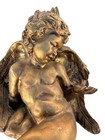 Vintage Italian Baroque Style Giltwood Cherub Angel Wall Sculpture 11   