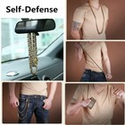 Outdoor Tactical Steel Whip Self-defense Dragon Bracelet Necklace Waist Chain