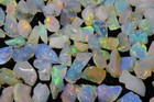 Natural Ethiopian Welo Opal Polished Rough Lot 8-13mm Multi Fire Loose Gemstones