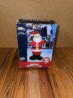 Giant 6 Ft Christmas Inflatable Santa With Swirling Led Lights For Holiday Cheer