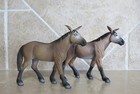 Safari Ltd Lot Of Brown Mules Lot Of 2 Collectible Toys Farm Animals Floppy Ears