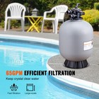 Sand Filter 24  Above Inground Swimming Pool Sand Filter With 7-way Valve