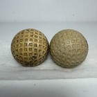 Lot Of 2 Antique Vintage Mesh Golf Balls  gem  Stamp On Both