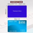 300 Pack Metal Business Cards Blank 0 45mm Thick 3 4x2 1 Inch Dark Blue
