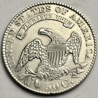 1829 Capped Bust Half Dollar  Small Letters  Au    Philadelphia Mint   