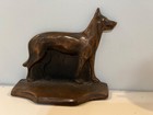 Vintage German Shepherd Bronze Pair Of Bookends