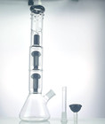 16inch Perc Glass Bong Heavy Percolate Bongs Smoking Hookah Water Pipe 14mm Bowl