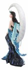 Large Indigo Moon Celestial Witching Hour Fairy With Kitten Cat Statue 11 75 h