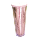 Starbucks 2017 Venti Cold Cup Tumbler Rose Gold Pink W  Lid   Straw 24 Oz  Nwot