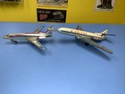 2  Vintage Planes United Boeing 727    United N05070 Friction Tin Toy  japan 