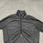 Lululemon Pullover Womens 4 Black Gray Swiftly Tech Half Zip Long Sleeve Running
