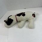 Vintage 1985 Tonka Pound Puppies 18  White Plush With Brown Spots With Collar Y8