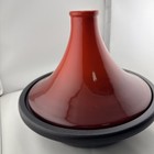 Le Creuset Moroccan Tagine 27 Enamel Cast Iron Stoneware 2 5 Qt Cherry Red New
