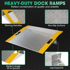 Dock Loading Ramp Aluminum Dock Plate 3500lbs Dock Board For Material Handling