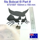 For Bobcat Black Decal Head Vinyl Sticker Logo Skid Steer Track Loader Excavator