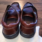 Vintage Freeman Men s Brown Casual Shoes 9d Hook   Loop Strap