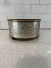 Vintage Guildcraft New York Tin  Round Cookie Or Sewing Tin Storage 8  With Lid