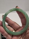Jadeite Natural Jade Bangle Bracelet- Estate Find 