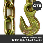 Heavy-duty Tie Down Ratchet Straps With Chain Ends With Grab Hook  2       X 27ft  1