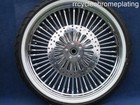 Dna 52 Spoke Chrome 21 Front Wheel 2 Rotor Tire Harley Touring 00-07 Road King