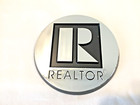 Realtor Branded Auto Emblem 3 Inch Round Silver R Only Nar Licensed