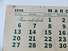 1938 Coca-cola Calendar March Page