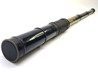 Antique French Leather Wrap Brass Maritime Spyglass 3 Draw Telescope 32  France