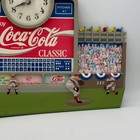 Vintage Coca-cola Scoreboard Baseball Wall Clock 3d Stadium Decor 19 5 Inch