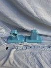 Vintage  Njp New Jersey Porcelain  sky Blue  Towel Rod End Holder Never Used Nos
